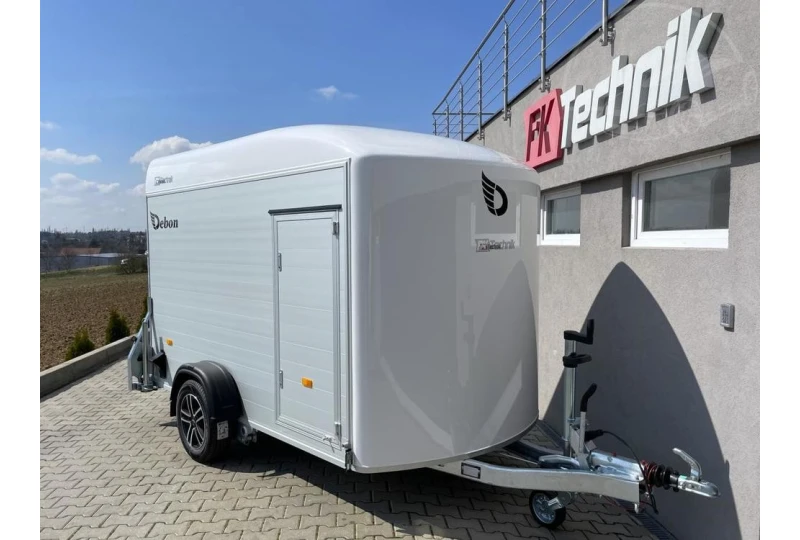 Skříňový přívěs DEBON C300 ALU 1300kg - ZAPŮJČENÍ PRAHA Skříňový přívěs DEBON C300 ALU 1300kg - ZAPŮJČENÍ PRAHA