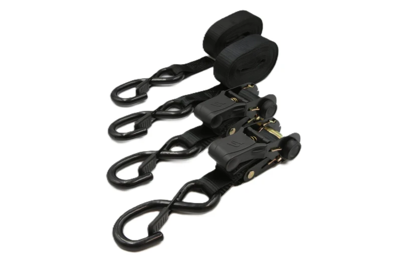 SEFIS kurty upínací pásy s ráčnou 25mm x 5m 2ks TÜV/GS pro motocykl