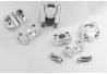 SEFIS Flat 22 představce 28,6mm - stříbrná pro motocykl