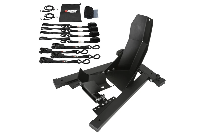 SEFIS C20 přepravní moto stojan + SEFIS SET 25 upínací popruhy pro motocykl