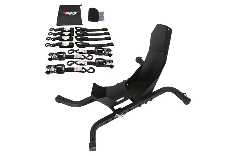SEFIS C21 přepravní moto stojan + SEFIS SET 40 upínací popruhy pro motocykl