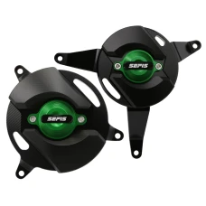 SEFIS CNC kryty motoru Kawasaki Z900 2017-2025 zelená SEFIS CNC kryty motoru Kawasaki Z900 2017-2025 zelená