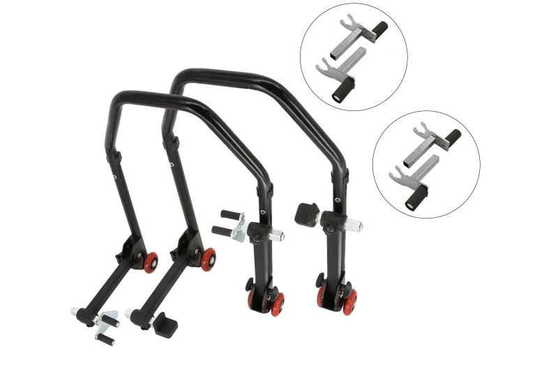 SEFIS D20 sklopný moto stojan přední a zadní set - 2v1 / 2v1 pro motocykl