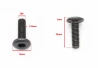 SEFIS Imbusový šroub M8 x 20mm x 1,25mm - plochá hlava pro motocykl