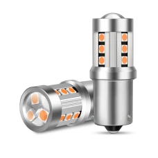 LED žárovka PY21W BA15S 15SMD 3,5W oranžová LED žárovka PY21W BA15S 15SMD 3,5W oranžová