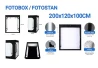 SEFIS LED světelný fotostan - fotobox 200 x 120 x 100 cm