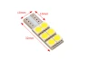 LED žárovka 501 W5W T10 12V 6SMD bílá