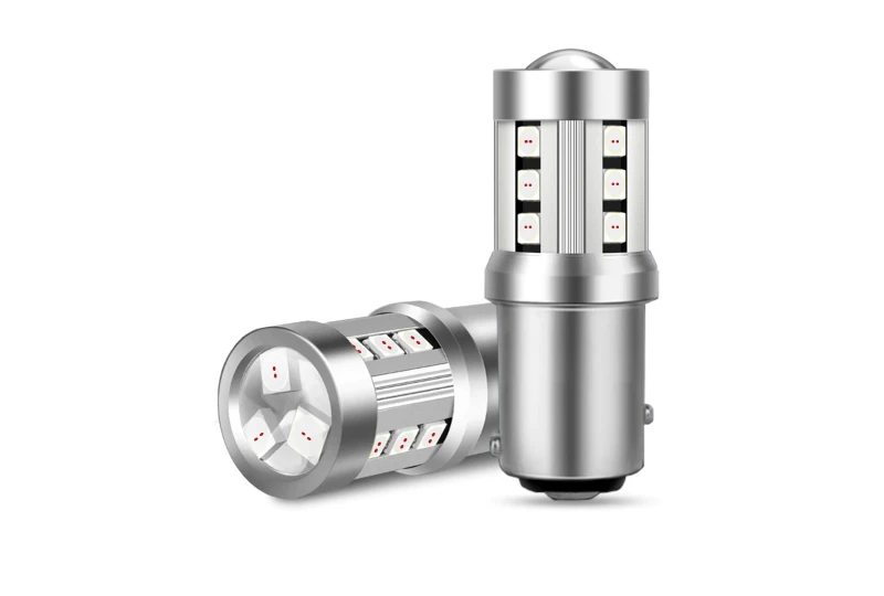 LED žárovka P21/5W BAY15D 15SMD 3,5W červená pro auto
