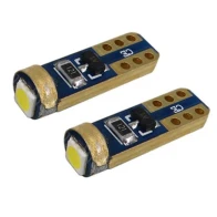 LED žárovka T5 3030 1SMD pro podsvícení budíků palubní desky - bílá 2ks