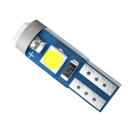 LED žárovka T5 3030 3SMD 1,2W pro podsvícení budíků palubní desky bílá 2ks