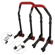 SEFIS M20 sklopný univerzální moto stojan přední a zadní set - 2v1 / packy SEFIS M20 sklopný univerzální moto stojan přední a zadní set - 2v1 / packy