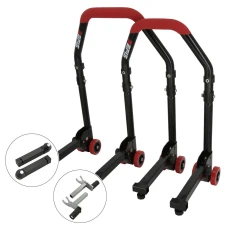 SEFIS M20 sklopný univerzální moto stojan přední a zadní set - trny / 2v1 SEFIS M20 sklopný univerzální moto stojan přední a zadní set - trny / 2v1