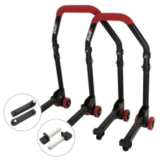 SEFIS M20 sklopný univerzální moto stojan přední a zadní set - trny / packy SEFIS M20 sklopný univerzální moto stojan přední a zadní set - trny / packy