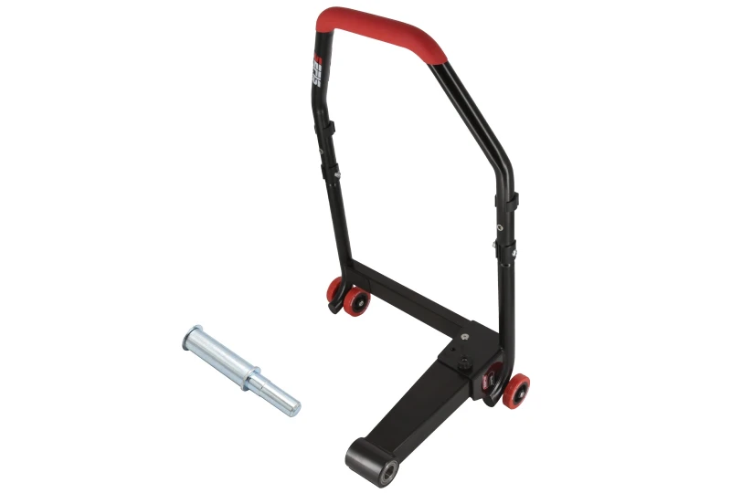 SEFIS M22 zadní sklopný stojan pro letmé uložení kola - levostranný s adaptérem 18/19.5 mm pro motocykl SEFIS M22 zadní sklopný stojan pro letmé uložení kola - levostranný s adaptérem 18/19.5 mm pro motocykl