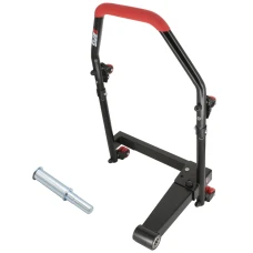 SEFIS M22U zadní sklopný pojízdný stojan pro letmé uložení kola - levostranný s adaptérem 18/19.5 mm