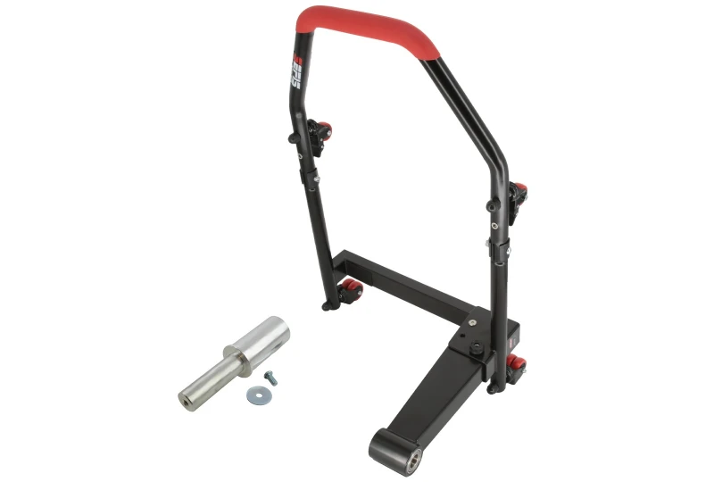 SEFIS M22U zadní sklopný pojízdný stojan pro letmé uložení kola - levostranný pro motocykl