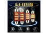SEFIS LED žárovka sufit 41mm 12V C5W 12SMD CANBUS bílá