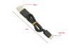 SEFIS nabíjecí datový kabel s konektory USB-A a Micro-USB 29cm černý pro motocykl