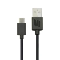 SEFIS nabíjecí datový kabel s konektory USB-A a USB-C 29cm černý