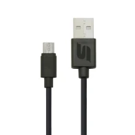 SEFIS nabíjecí datový kabel s konektory USB-A a Micro-USB 29cm černý