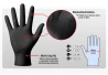 SEFIS Superior extra pevné nitrilové rukavice velikost L černé 10ks