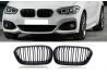 Přední maska ledvinky Double-line BMW 1 F20 2015-2017 černá na automobil