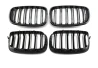 Přední maska ledvinky Double-line BMW X5 E70 X6 E71 2007-2013 karbon na automobil
