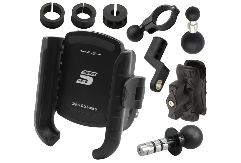 SEFIS RW + držák telefonu s antiotřesovým adaptérem - do krku řízení pro motocykl SEFIS RW + držák telefonu s antiotřesovým adaptérem - do krku řízení pro motocykl