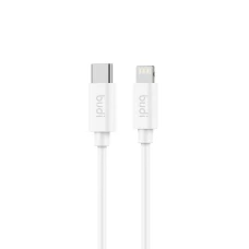 SEFIS IOS MFI rychlonabíjecí datový kabel s konektory USB-C a Lightning 1m bílá
