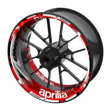 SEFIS jednodílné polepy na kola Aprilia Tuono V4 šedo-červená SEFIS jednodílné polepy na kola Aprilia Tuono V4 šedo-červená