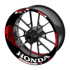 SEFIS jednodílné polepy na kola HONDA CBR125R černo-červená