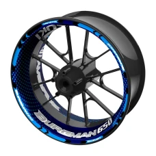 SEFIS jednodílné polepy na kola SUZUKI Burgman 650 tmavě modrá