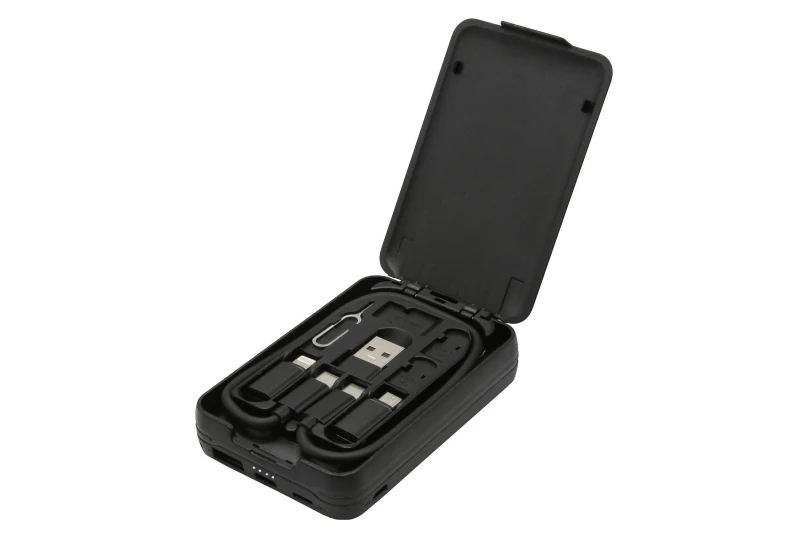SEFIS mini cestovní set 9v1 pro mobilní zařízení s powerbankou 5000mAh