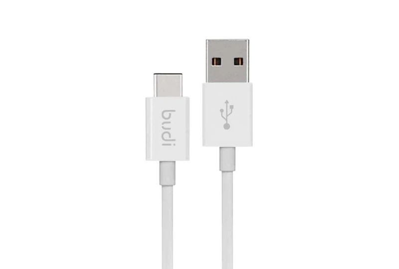 SEFIS nabíjecí datový kabel Budget s konektory USB-A a USB-C 1,2m bílá