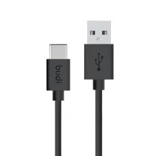 SEFIS nabíjecí datový kabel Budget s konektory USB-A a USB-C 1,2m černý