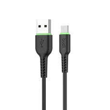 SEFIS nabíjecí datový kabel GR s konektory USB-A a Micro-USB 1m černý