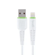 SEFIS nabíjecí datový kabel GR2 s konektory USB-A a Lightning 1,2m bílá