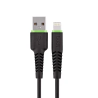 SEFIS nabíjecí datový kabel GR2 s konektory USB-A a Lightning 1,2m černý