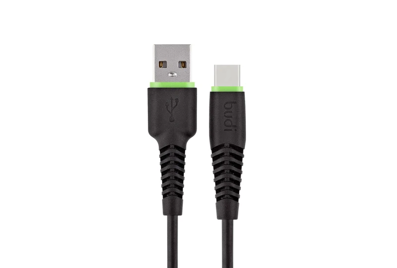 SEFIS nabíjecí datový kabel GR2 s konektory USB-A a USB-C 1,2m černý