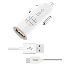 SEFIS nabíječka do auta 12W 2.4A 5V s Micro-USB kabelem 1,2m bílá