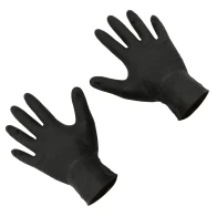 SEFIS Superior extra pevné nitrilové rukavice velikost L černé 10ks