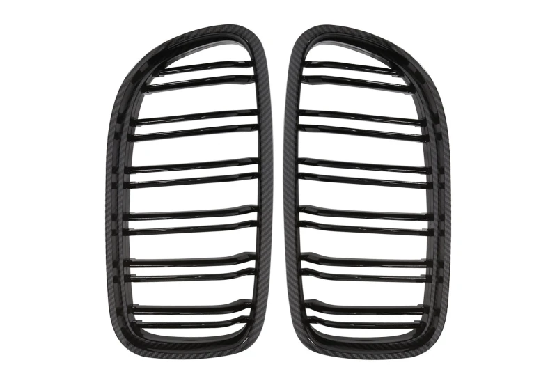 Přední maska ledvinky Double-line BMW 3 E90/91 2009-2012 karbon na automobil Přední maska ledvinky Double-line BMW 3 E90/91 2009-2012 karbon na automobil