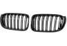 Přední maska ledvinky Double-line BMW X3/X4 F25/F26 2014-2018 FACELIFT černá na automobil