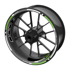SEFIS sada barevných proužků EASY na kola Kawasaki Z1000 zelená SEFIS sada barevných proužků EASY na kola Kawasaki Z1000 zelená