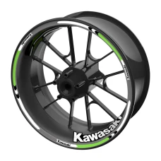 SEFIS sada barevných proužků EASY na kola Kawasaki zelená SEFIS sada barevných proužků EASY na kola Kawasaki zelená