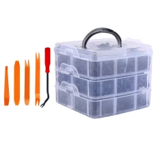 SEFIS sada plastových šroubků 5-10mm 625ks