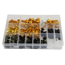 SEFIS sada šroubů do kapot M5 M6 190 ks zlatá