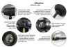 SEFIS Adventure univerzální přídavná LED světla 20W s kabeláží Kawasaki Versys pro motocykl