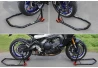 SEFIS D18 moto stojan přední a zadní set - černý pro motocykl