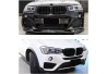 Přední maska ledvinky Double-line BMW X3/X4 F25/F26 2014-2018 FACELIFT černá na automobil